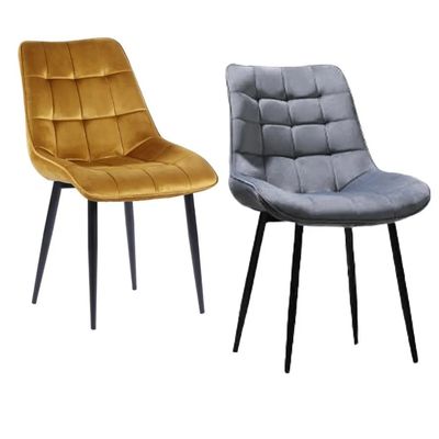 কেনা কাস্টম হোম রান্নাঘরের আসবাবপত্র দিয়ে আপনার ডাইনিং রুমকে রূপান্তর করুন আরামদায়ক পিই চামড়া / ভেলভেটে ডাইনিং চেয়ার অনলাইনে উৎপাদন